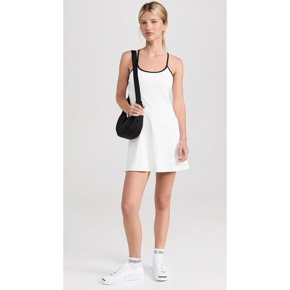 Splits59 Simona Airweight Tank Dress White/Indigo - S - Picture 6 of 6